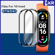 วง Xiaomi Mi ปกป้องหน้าจอสำหรับ Miband7 Miband6 Miband5กระจกอุปกรณ์เสริมของสมาร์ทวอทช์7 6 5 4สายสำหรับฟิล์ม Mi Band 4 5 6 7