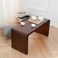 Solid Wood Side Table  Sofa Coffee Table C-shaped  Bedside Corner Table