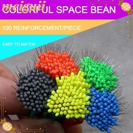 MEIGUII 200pcs Fishing Bobber Stopper, Line Tackle Accessories Float Rubber Bean, Durable 6size Fish