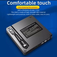 USB 3.0บางภายนอก+type c DVD RW CD เครื่องเขียนไดรฟ์อ่านเครื่องเล่นไดรฟ์ออปติคัลไดรฟ์สำหรับแล็ปท็อปวิ