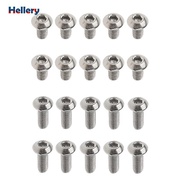 [Hellery] M3 Polished Titanium  screw  Allen Socket  Screws, Quantity of 10 Pieces, M3 x 6mm, M3 x 8