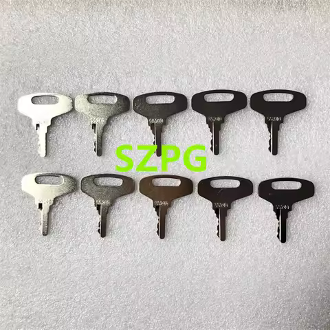 10PCS Ignition Key 55240 66711-55240 66711-55140 Compatible with Kubota Tractor B20 B5100 B6100 B620