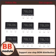 20PCS 78L05 78L06 78L08 78L09 78L10 78L12 78L15 Patch Triode SOT-89