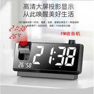 Bedroom Projection Projection Alarm Clock Time Temperature Humidity Dual Projection Clock LED Large 