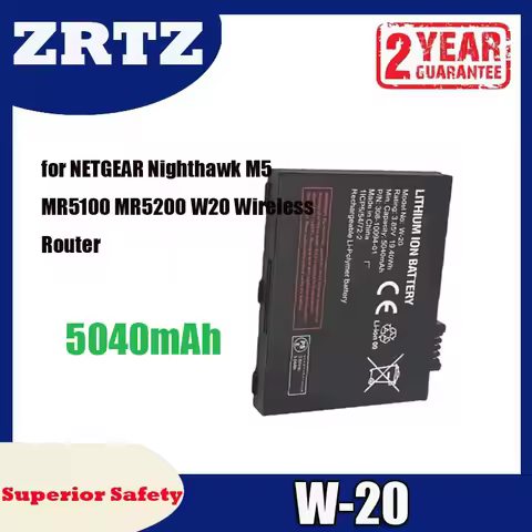 New ZRTZ Battery for NETGEAR Nighthawk M5 MR5100 MR5200 W20 Wireless Router 5040mAh W-20