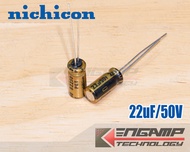 (10ตัว) [E-CAP] 22uF/50V 85 C Nichicon FW(M) 5x12mm P=2mm