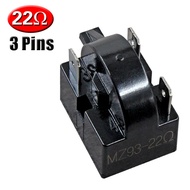 3 Pin 22 Ohm Refrigerator Ptc Start Relay Black Compressor Relay Protector