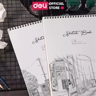 XO Deli sketchbook - Spring spine - Vertical format A4 A3 B5 - Eraserless sketchbook 110gsm / 160gsm