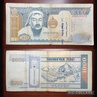 1OOOT MONGOLIA TUGRK REAL PAPER H O B B Y I S T C O L L E C T I O N