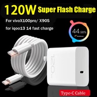 For Vivo X100pro X90S120W Fast Flash Charger With 1M Fast Flash Charging USB-C Data Cable  For iqoo1