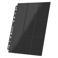 Card holder with 18 compartments, side loaded – black (10 pages)