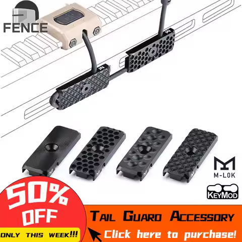 Military 3pcs/Set Metal CNC Tactical Accessroy M-Lok Keymod Wire Guide System Airsoft Weapon Rail Ha