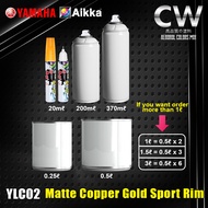 [ LC135 Matte Copper Gold Sport Rim ] YLC02 Yamaha LC135 V8 Aikka CW Aerosol DIY Cat Motor Sport Rim