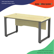 4 Feet Rectangular Shape Office Table with Square Metal Leg (120cm x 75 cm x 75cm) - Home & Office S