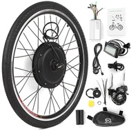 26x1.75 Electric Bike Conversion Kit Bike Rear Wheel Hub Motor Kit 48V 1500W Powerful E-Bike LCD Dis