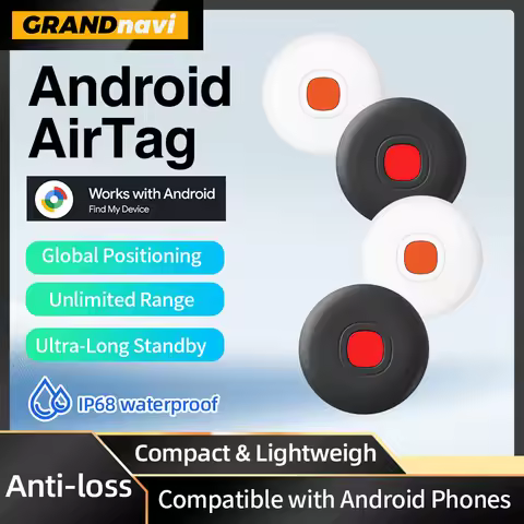 Waterproof GPS Tracker for Android Devices Tag Work With Google Find Hub App Key Finder Pet Smart Ta