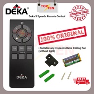 DEKA Remote Control Ceiling Fan Kipas Siling 3/4/5 Speeds Without or With On/Off Light &amp; Forward &amp; Reverse Function