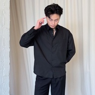 ใหม่! ใส่ได้ ช ญ🧍‍♂️🚶‍♀️!!! VINCH Signature Crop Shirt - Black Pajamas🖤