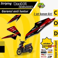 MERAH MESIN STABILO UNGU HITAM PUTIH HIJAU Striping Sticker List Variations Of Motorcycle Accessories Honda Beat Fi old old CB ISS 2013 2014 2015 2016 semi fullbody decal Full Body print Lamination Machine Black White Light Blue Yellow Red pink Purple Hig