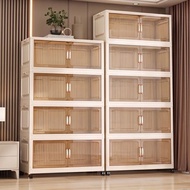 X-Mart Storage Cabinet L50-80cm Foldable Storage Cabinet Stackable Box Storage Kitchen Double