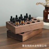 Walnut Essential Oil Storage Box Wooden Essential Oil Lipstick Storage Box Multi-Grid Essential Oil 