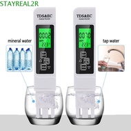 STAYREAL2R EC Meter, Pure Water Detection Tester Temperature Tester Pen, Portable Water Purity Digit