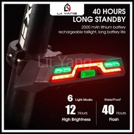 Bicycle Tail Light High Endurance USB Rechargeable MTB Road Bike Night Riding Safety Warning Cycling