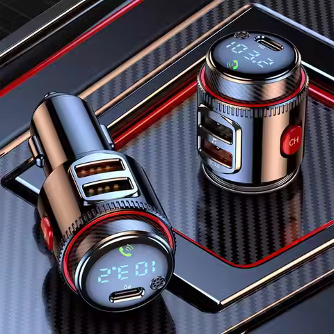 PD QC 3.0 Bluetooth-Compatible 5.0 FM Transmitters Radio Call MP3 Adapter Wireless Car Charge Fast P