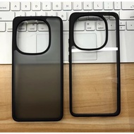 For VIVO iQOO 13 Case ELVEV PC Back + TPU Border Anti Fingerprint Lens Protection Matte Back Cover
