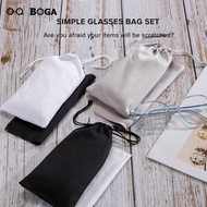 OQ BOGA 2 Piece Eyewear Accessories Set Eyewear Wipe Cleaning Microfiber Glasses Cloth Portable Retr