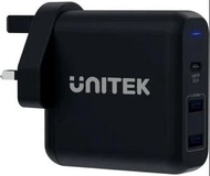 UNITEK P1103A "60W USB-C PD 3-port Wall Charger USB-C: PD3.0 Output: 5V/3A,9V/3A,15V/3A,20V/3A QC3.0