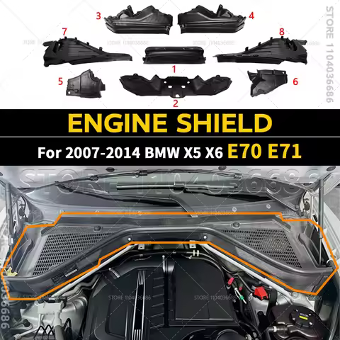 For 2007 2008 2009 2010 2011 2012 2013 2014 BMW X5 Hybrid X6 35iX 50iX M E70 E71 Car Partition Panel