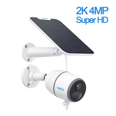 REOLINK 4MP 4G LTE Celluar Security Camera 2-Way Talk Solar & Battery Person/Vehicle/Animal Detectio