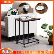 Movable Side Table Coffee Table Storage Side Table Sofa Side Table Bedroom Bedside Table with Wheels