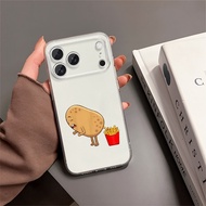 iPhone 17 16 15 14 13 12 11 Pro Max phone case funny chips clear casing iPhone Cover