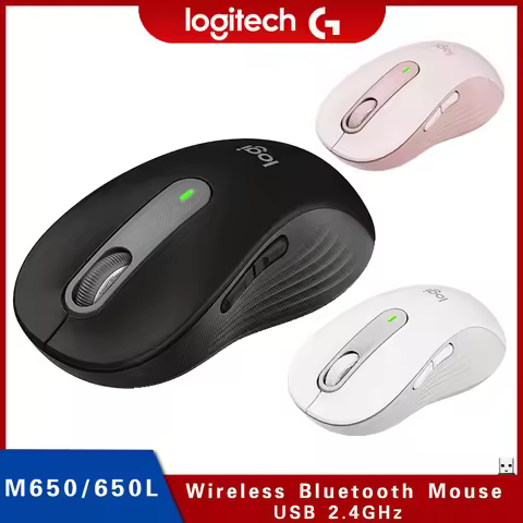 Logitech M650/M650L Silent Wireless Mouse - Bluetooth, Plug & Play, Quiet Click, Office Compatible, 