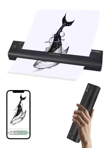 ATS886 Portable Printer Tattoo Cordless Tattoo Stencil Printer Rechargeable Bluetooth Tattoo Printer