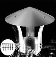 Chimney Cowl Cap,Roof Chimney Flue Cowl Pipe Rain Cover,Protector Cap Ending Heating Stove Exhaust P