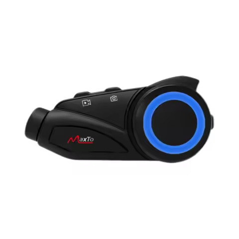 Maxto M3 Motorcycle Recorder and 6 Riders Group Talking Helmet bluetooth Intercom