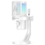 ไมโครโฟนไร้สาย MAONO DM40/DM40 Pro ไมโครโฟนตัดเสียงรบกวน AI ไมค์เกมมิ่ง RGB พร้อมซอฟต์แวร์ ปิดเสียง 