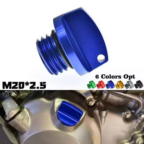 M20*2.5 Oil Filler Cap Plug For YAMAHA YZ 68 85 125 250 YZ1250 YZ250 YZ 250F 450F FX WR250F WR450F M