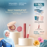 [Buy 3 Get 5] Wardah Iftar Chic Set-Colorfit Glow Cushion + Cream Blush + Lip Mousse|Simple Makeup, 