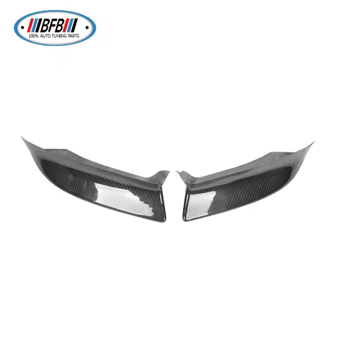 BFB Dry Carbon Fiber Front Flaps For E46 M P Style Car Bumper Spoiler Splitters 1998-2004