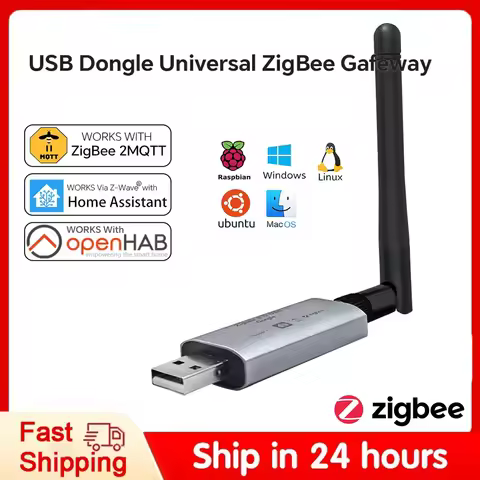 Dongle-E USB Zigbee 3.0 Dongle ZigBee Gateway Universal USB ZigBee Hub for Home Assistant Zigbee2MQT