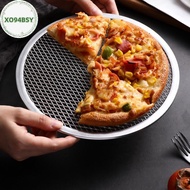 XO94BSY Aluminum Pizza Pan Mesh Non Sti 14 Inch Baking Tray Lightweight Screen for Crispy Pizza Crus