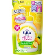 【15入組】Biore u 泡沫型沐浴乳 補充包 柑橘香 480ml