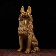 Pure Copper Dog Ornaments Ingot Dog Wolf Dog Zodiac Dog Money Dog Cornucopia Dog Home Living Room Of