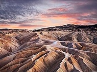 Diamond Painting Landscape Heavily Eroded Ridges at Zabriskie Point Death Valley National Park Calif