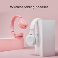M6 Foldable Bluetooth Earphones Wireless Headphone LED Macarons HIFI Stereo Bass Wireless Headset Bluetooth Headphone audifonos