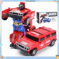 Auto Transformation Robot Toy Car Electronic Rotating Police Car Toy Light Musical Deformed Car Toys